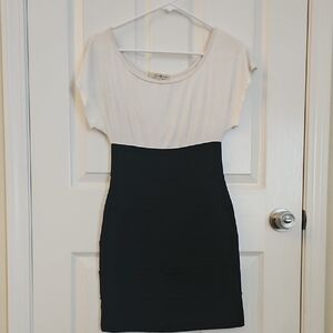 Forever 21 Black and White Mini Dress